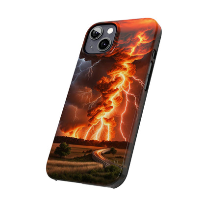 Volcanic lightning Slim Phone Case - Colorwink