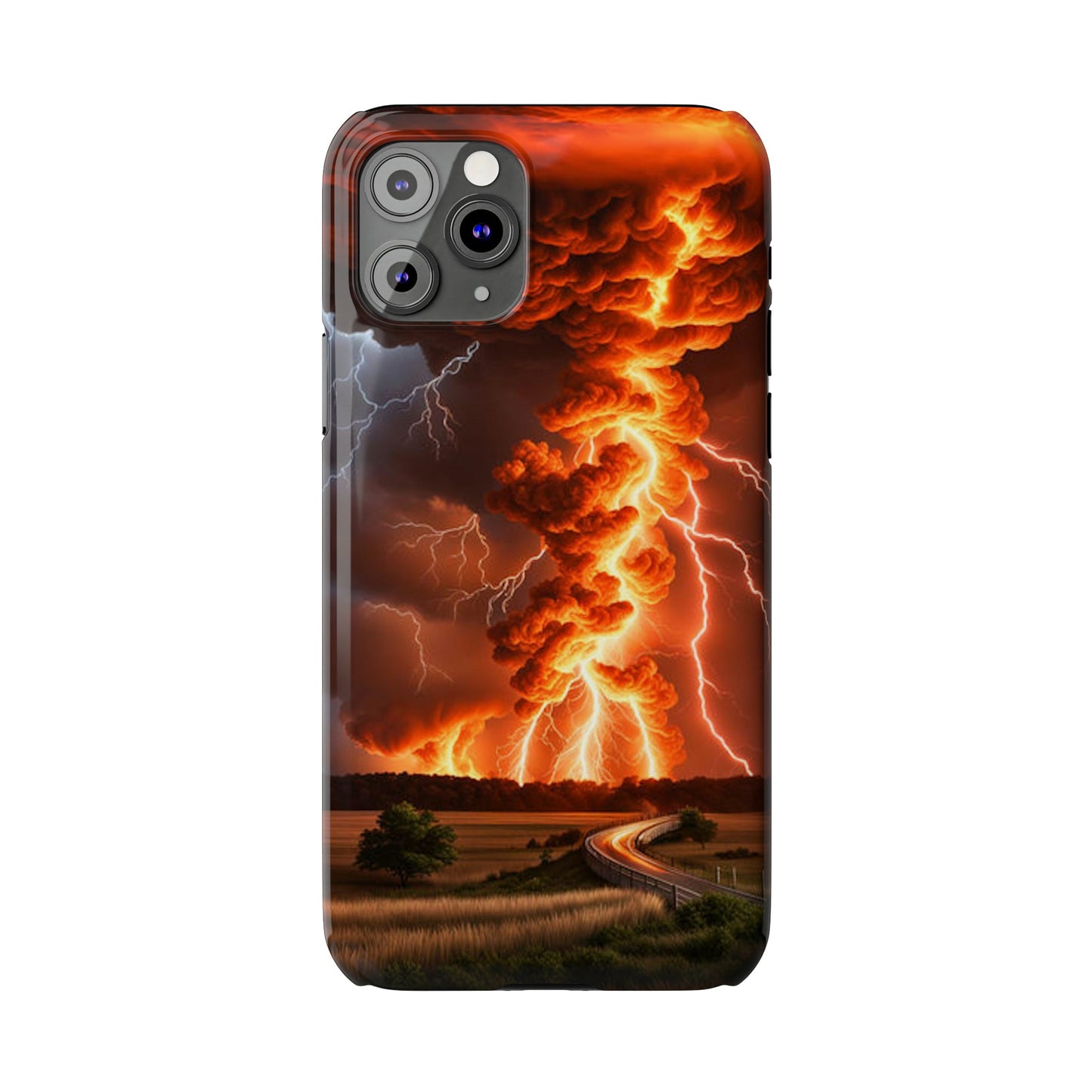 Volcanic lightning Slim Phone Case - Colorwink