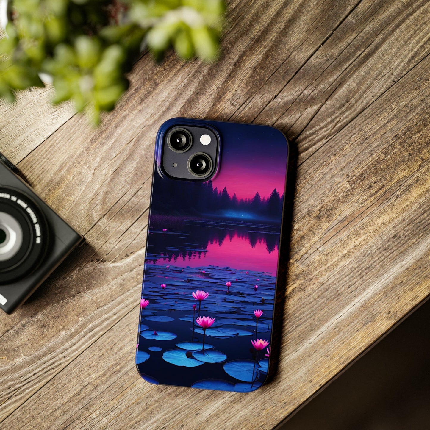 Water Lilies Slim Phone Case - Colorwink