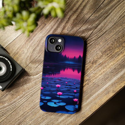 Water Lilies Slim Phone Case - Colorwink