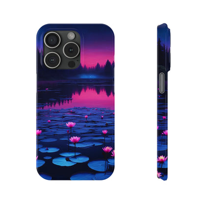 Water Lilies Slim Phone Case - Colorwink