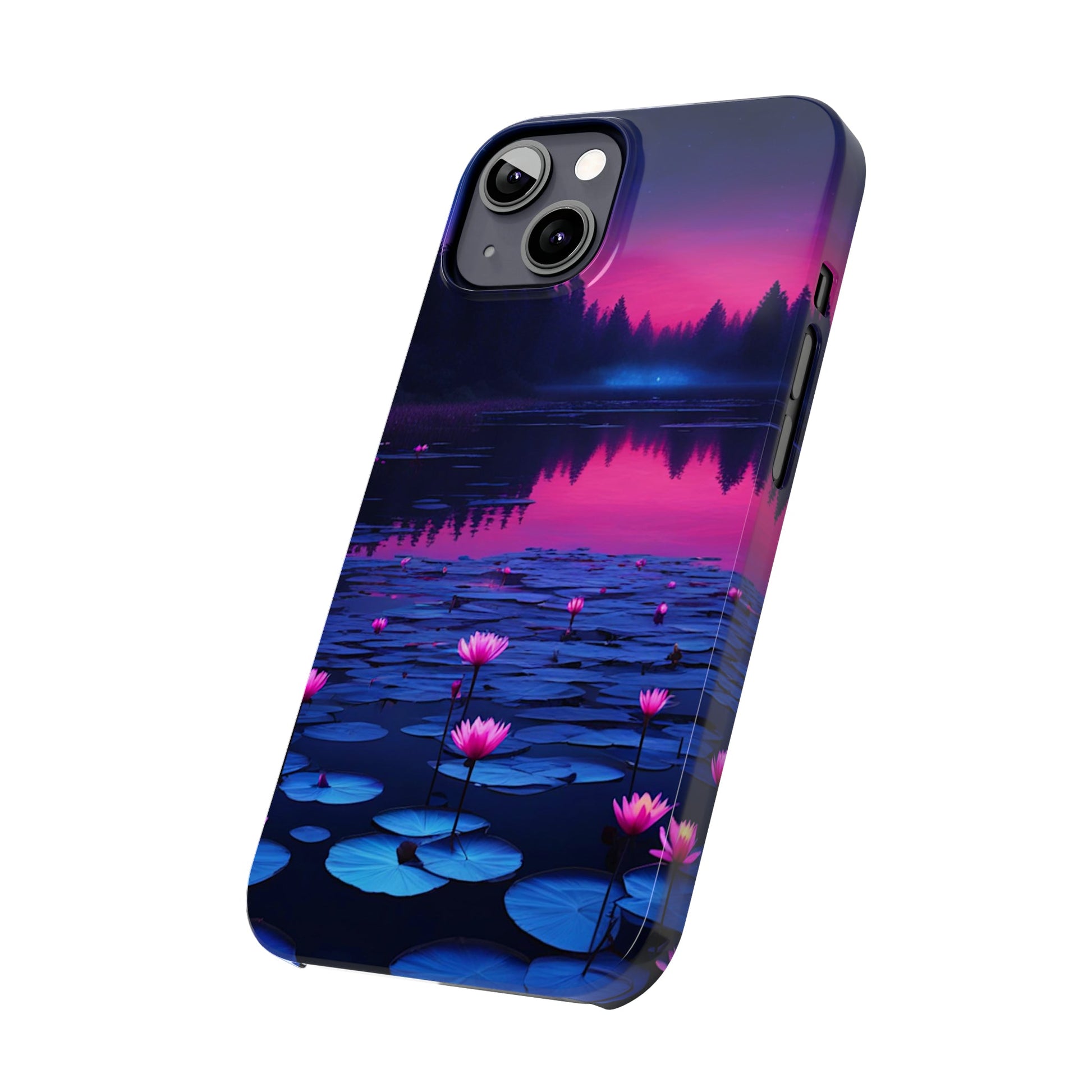 Water Lilies Slim Phone Case - Colorwink