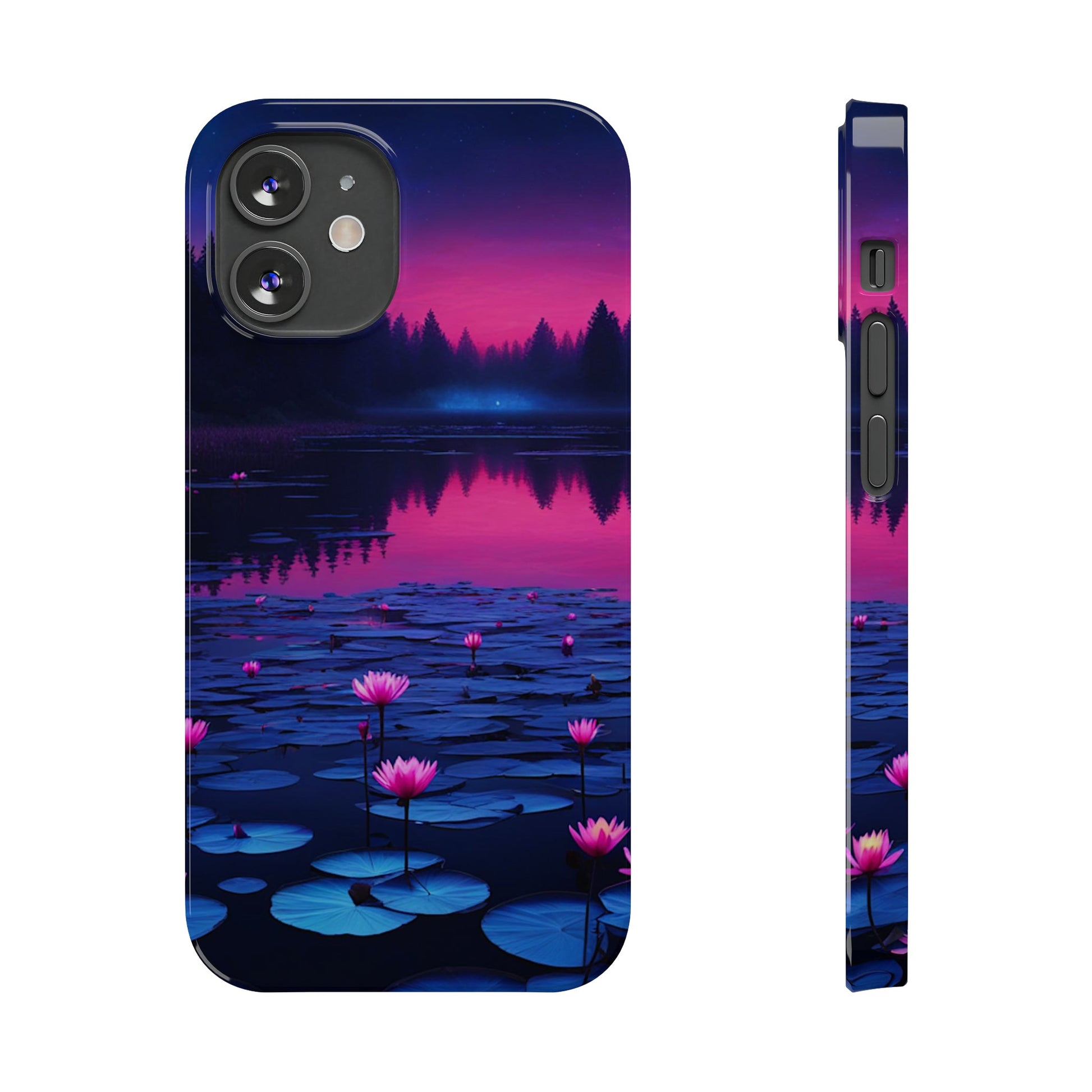 Water Lilies Slim Phone Case - Colorwink