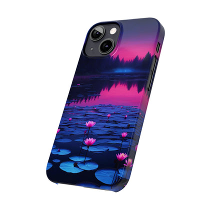 Water Lilies Slim Phone Case - Colorwink