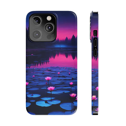 Water Lilies Slim Phone Case - Colorwink