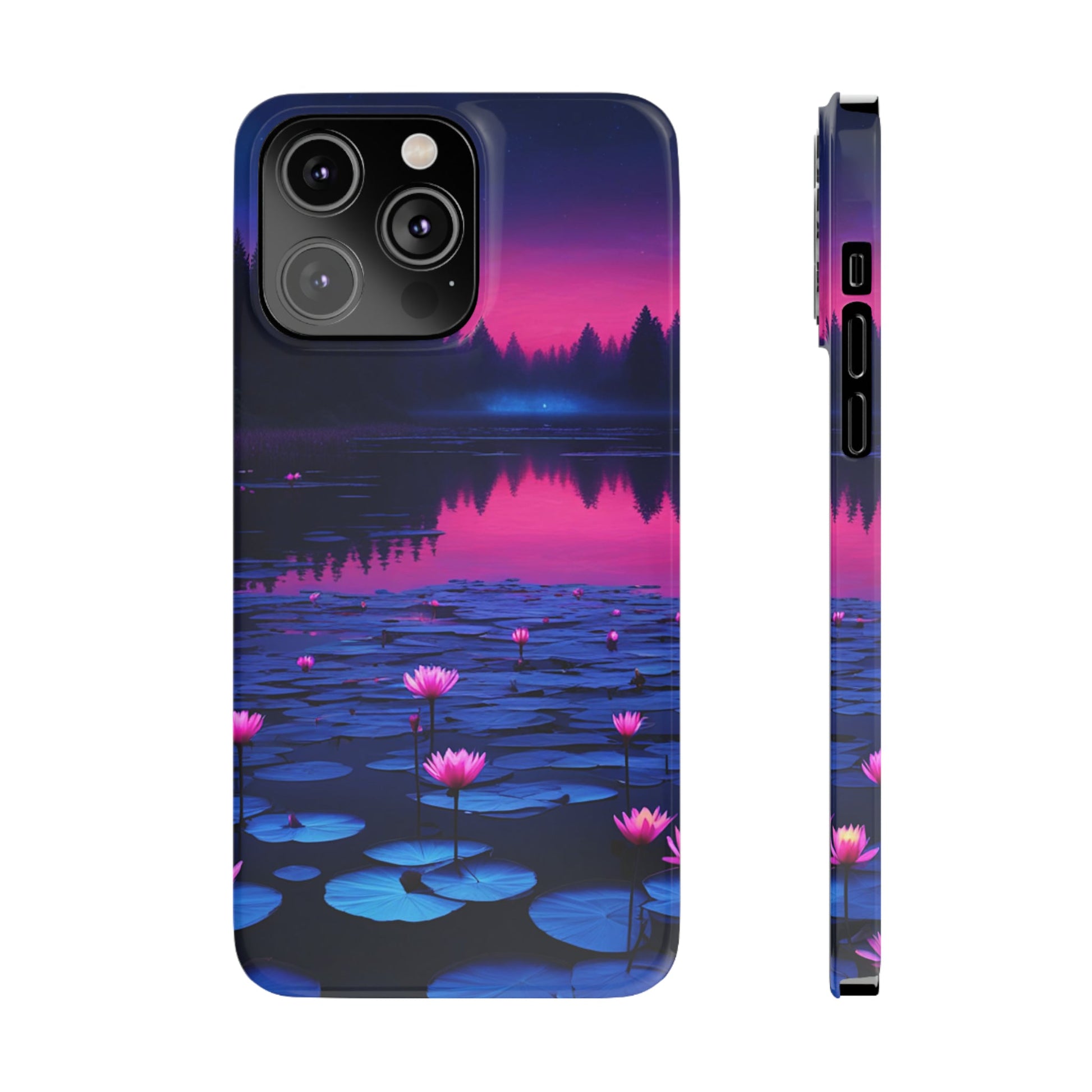 Water Lilies Slim Phone Case - Colorwink