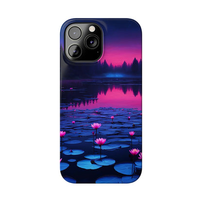 Water Lilies Slim Phone Case - Colorwink