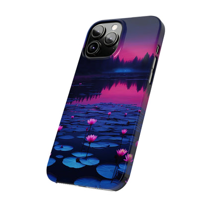 Water Lilies Slim Phone Case - Colorwink