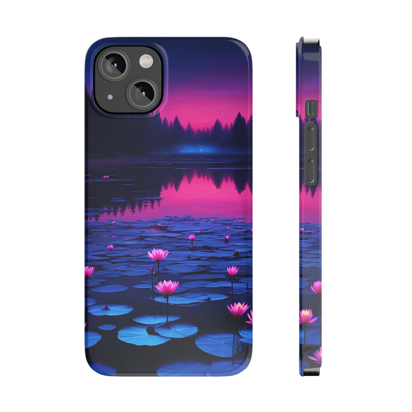 Water Lilies Slim Phone Case - Colorwink