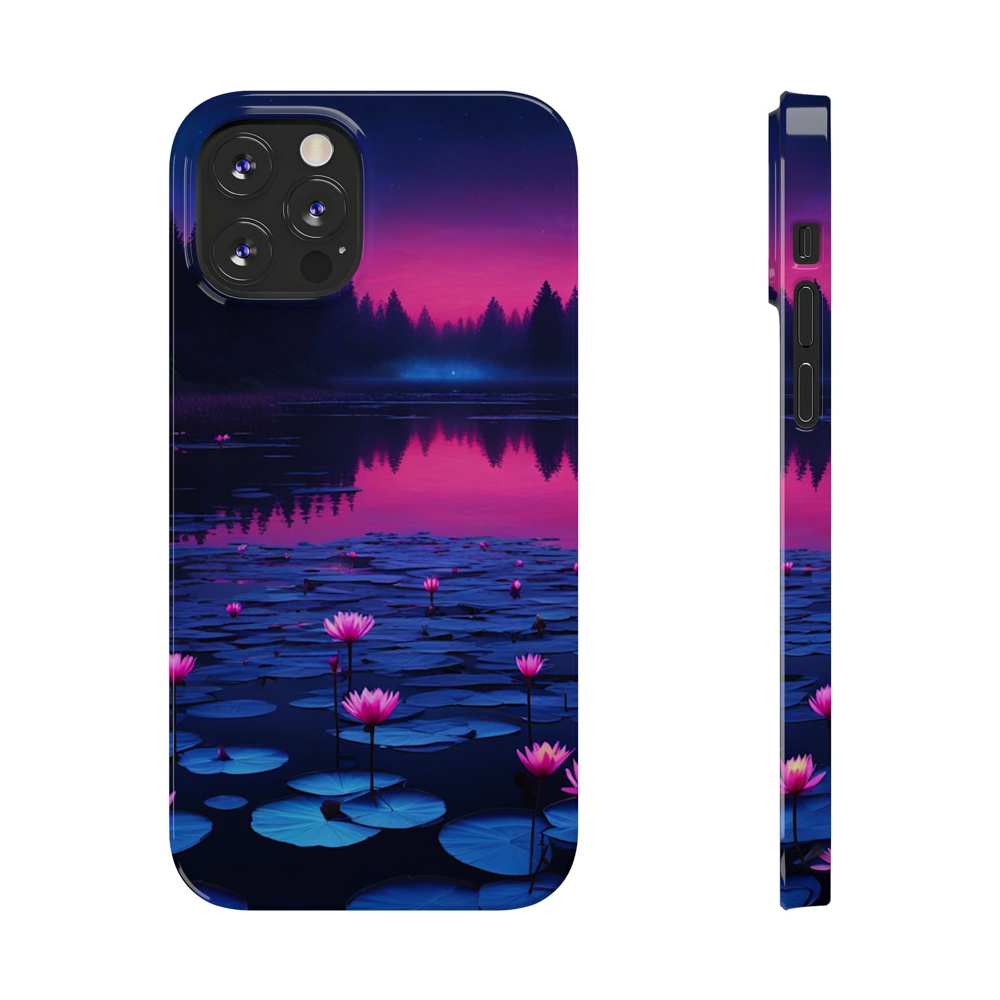 Water Lilies Slim Phone Case - Colorwink