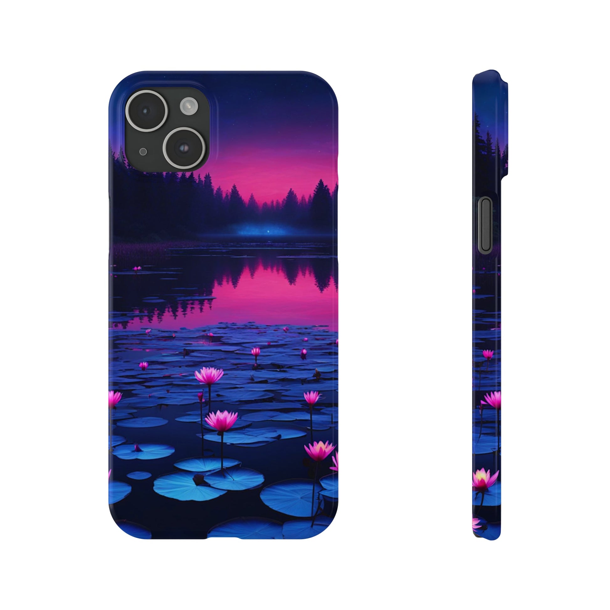 Water Lilies Slim Phone Case - Colorwink