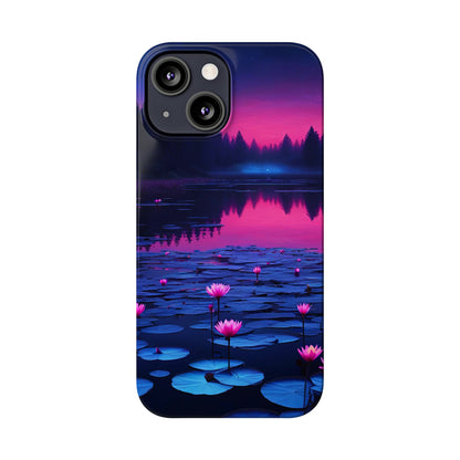 Water Lilies Slim Phone Case - Colorwink