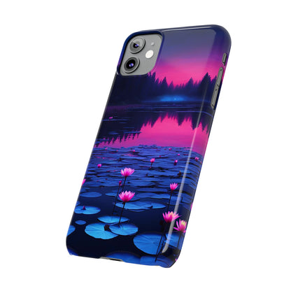 Water Lilies Slim Phone Case - Colorwink