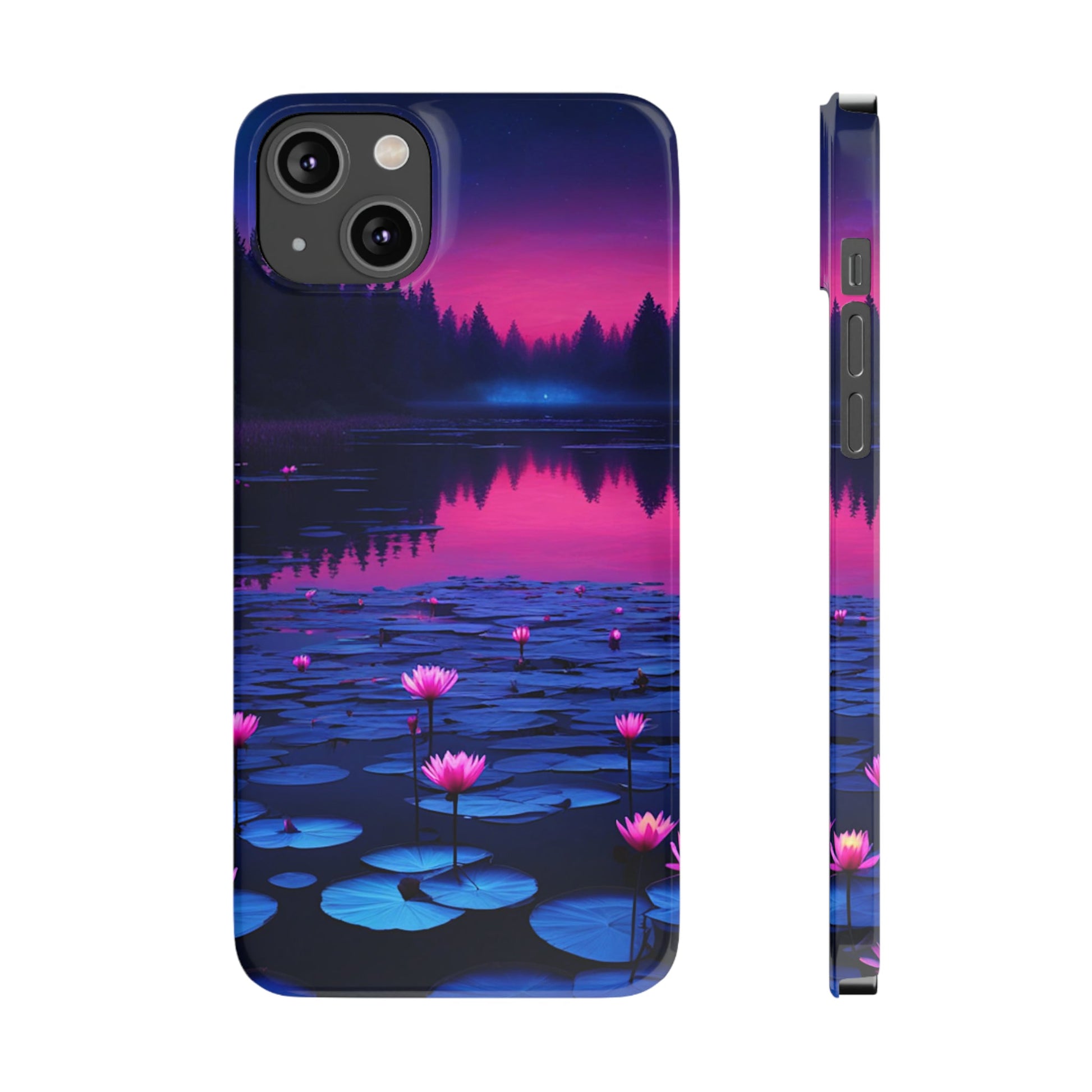 Water Lilies Slim Phone Case - Colorwink