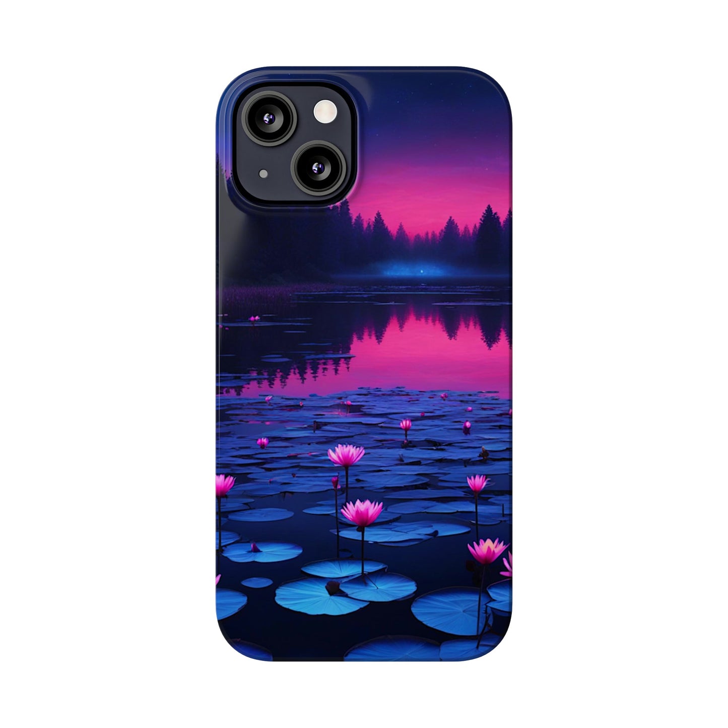 Water Lilies Slim Phone Case - Colorwink