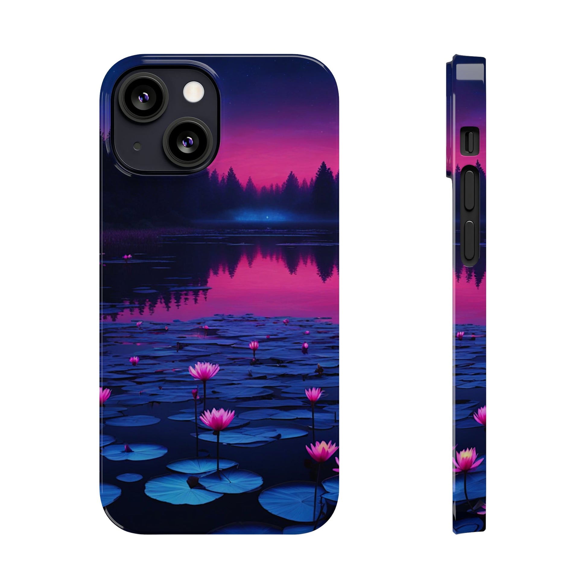 Water Lilies Slim Phone Case - Colorwink