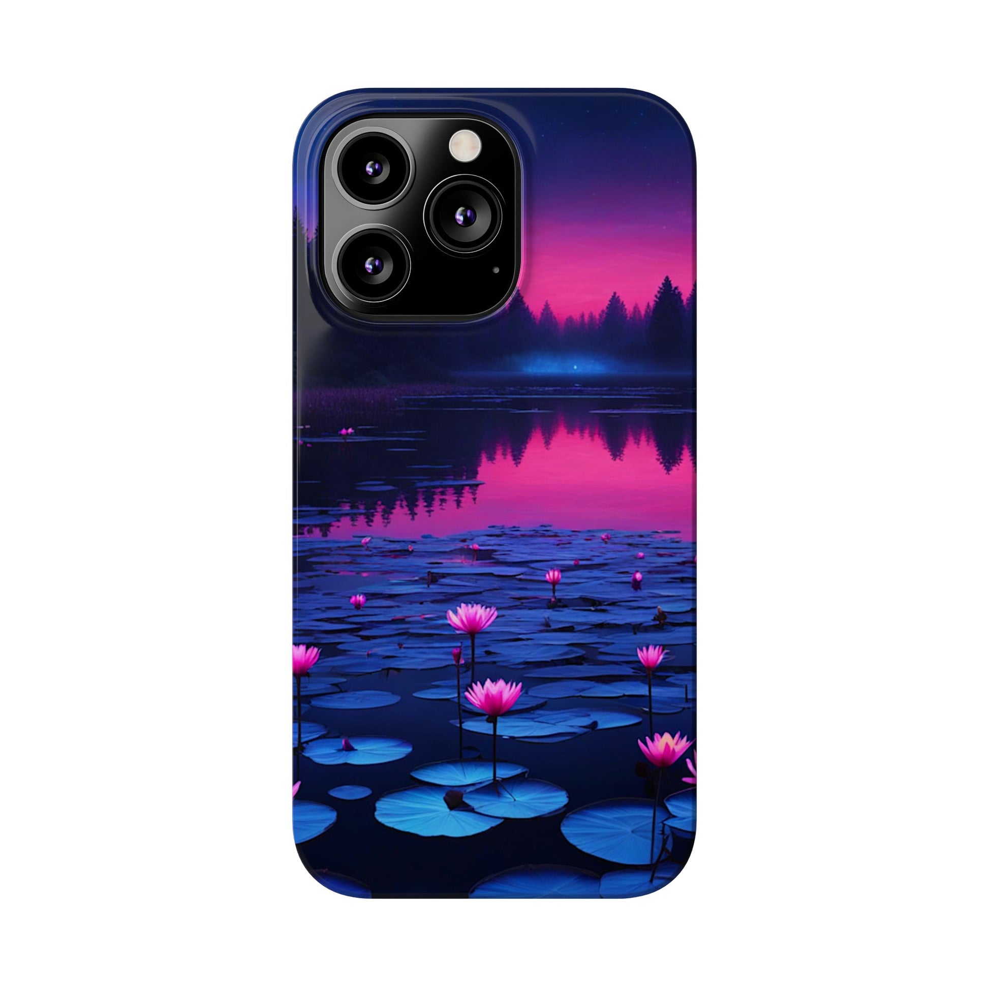 Water Lilies Slim Phone Case - Colorwink