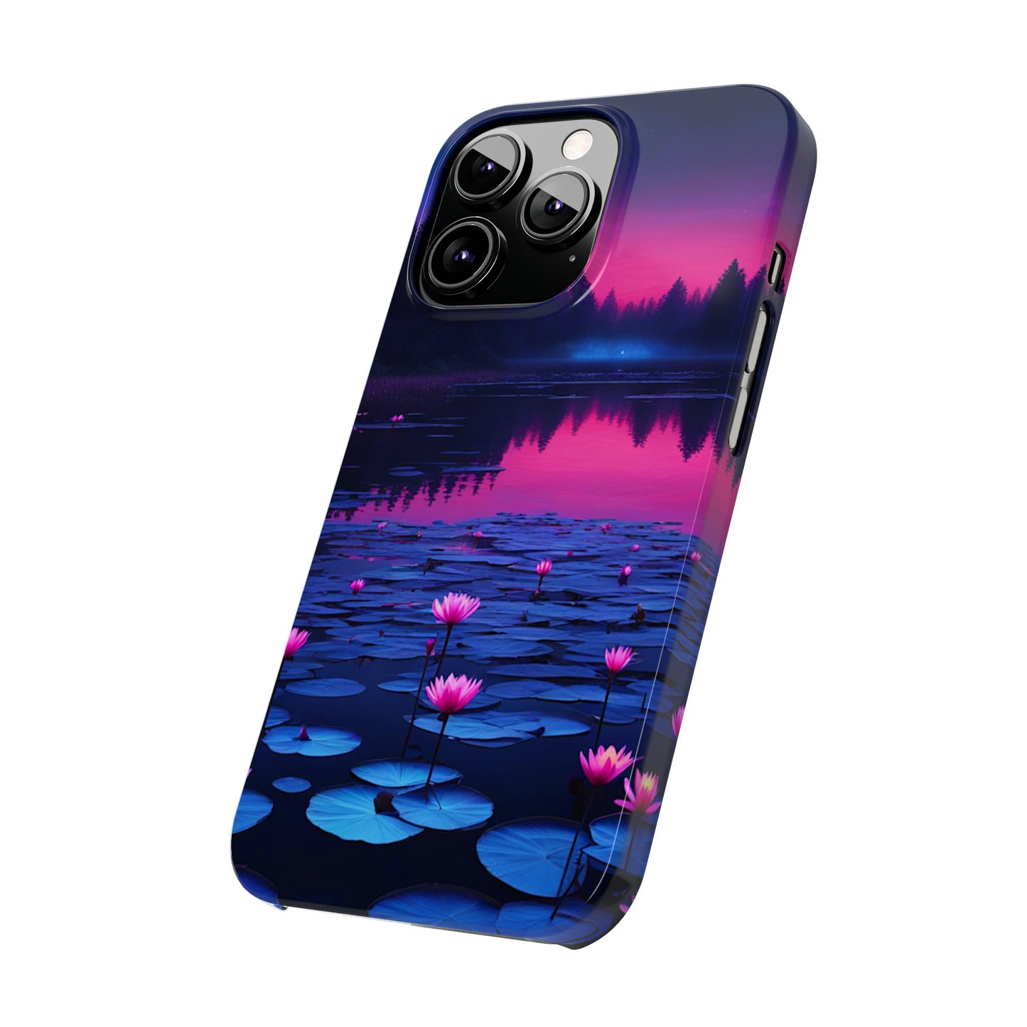 Water Lilies Slim Phone Case - Colorwink