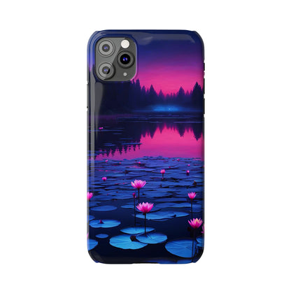 Water Lilies Slim Phone Case - Colorwink