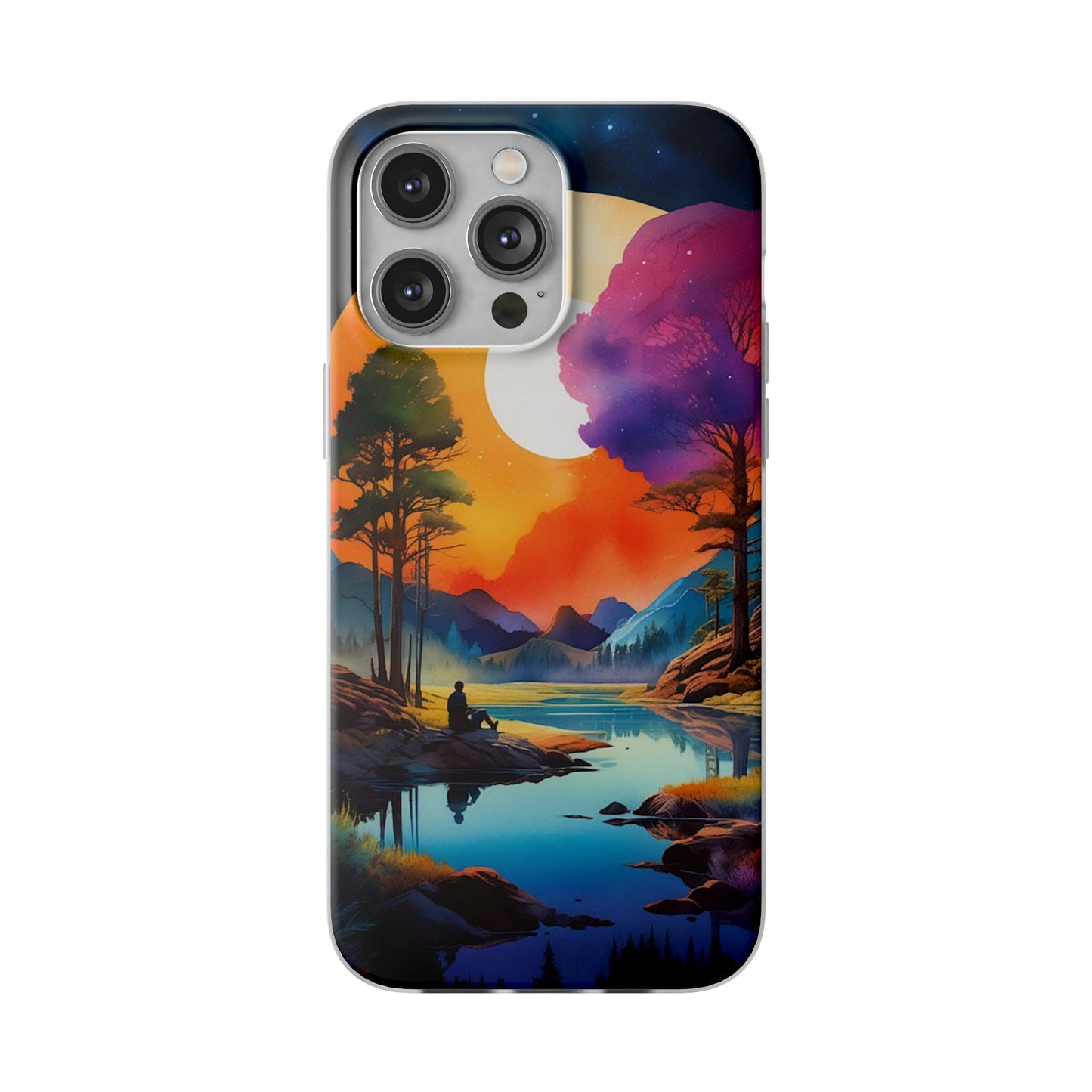 Watercolor Illustration Flexi Case - Colorwink