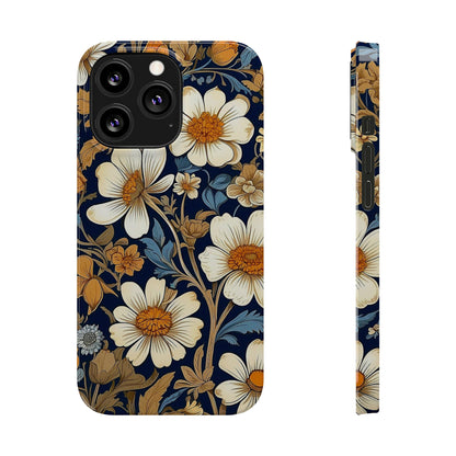 White Floral Slim Case - Colorwink