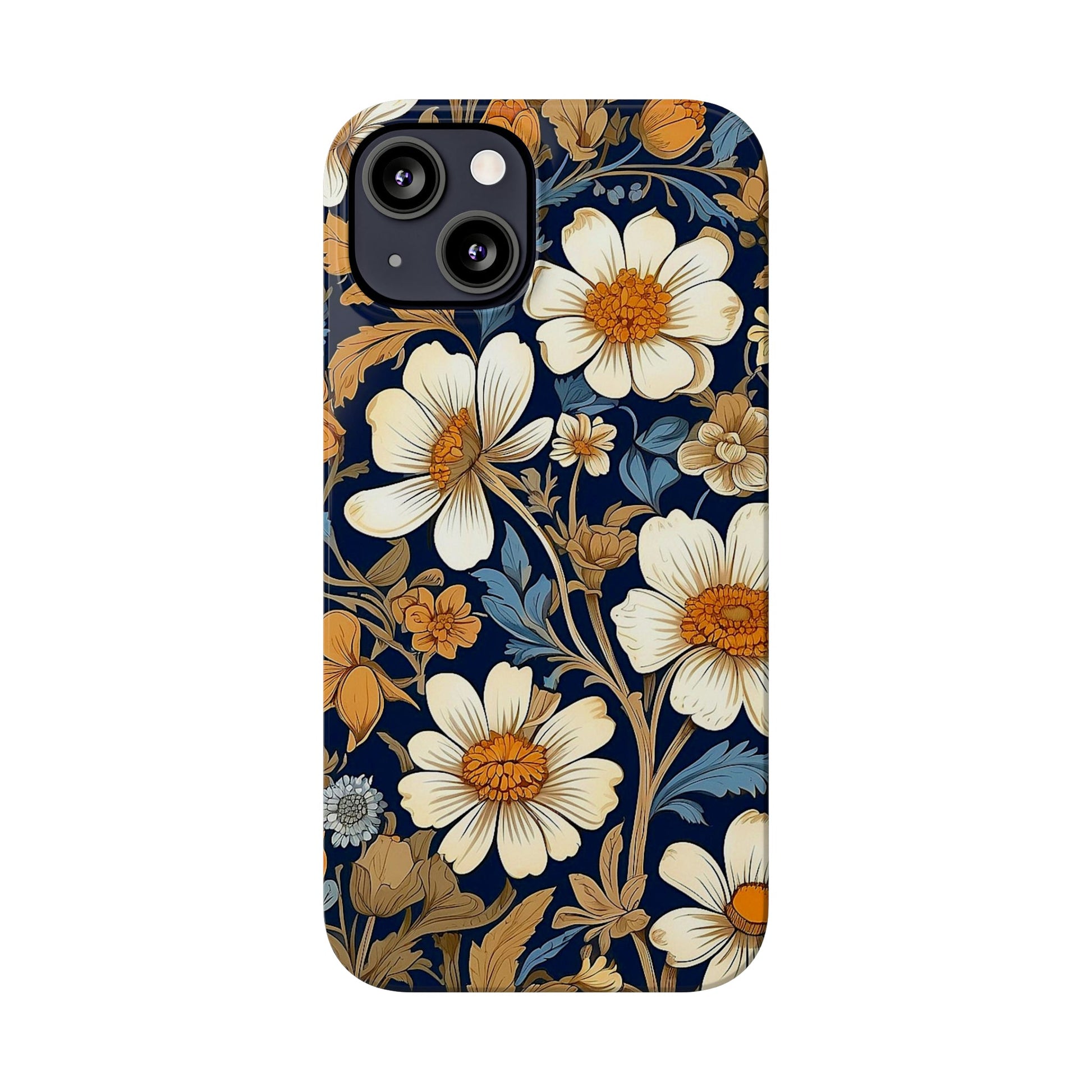 White Floral Slim Case - Colorwink