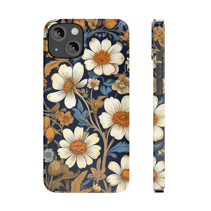 White Floral Slim Case - Colorwink