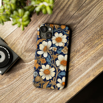 White Floral Slim Case - Colorwink