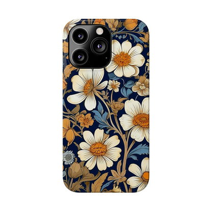 White Floral Slim Case - Colorwink