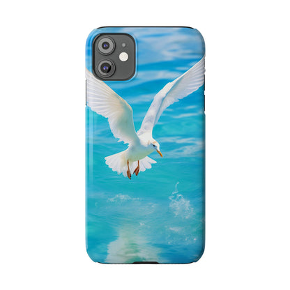 White Gull Slim Phone Cases - Colorwink