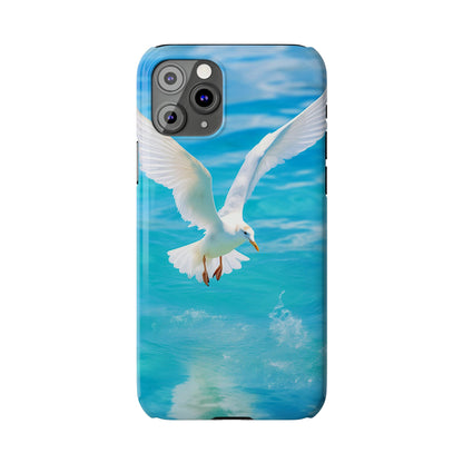 White Gull Slim Phone Cases - Colorwink