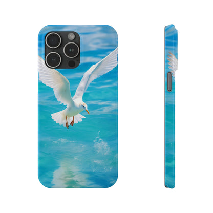 White Gull Slim Phone Cases - Colorwink