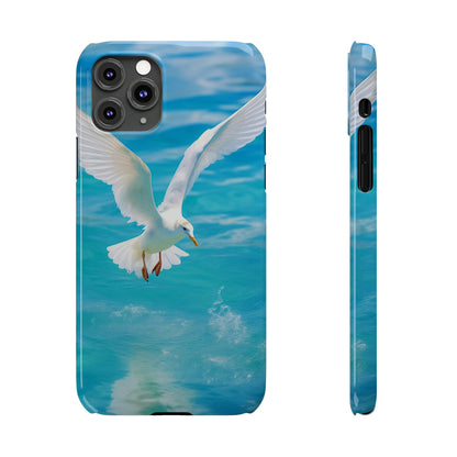 White Gull Slim Phone Cases - Colorwink