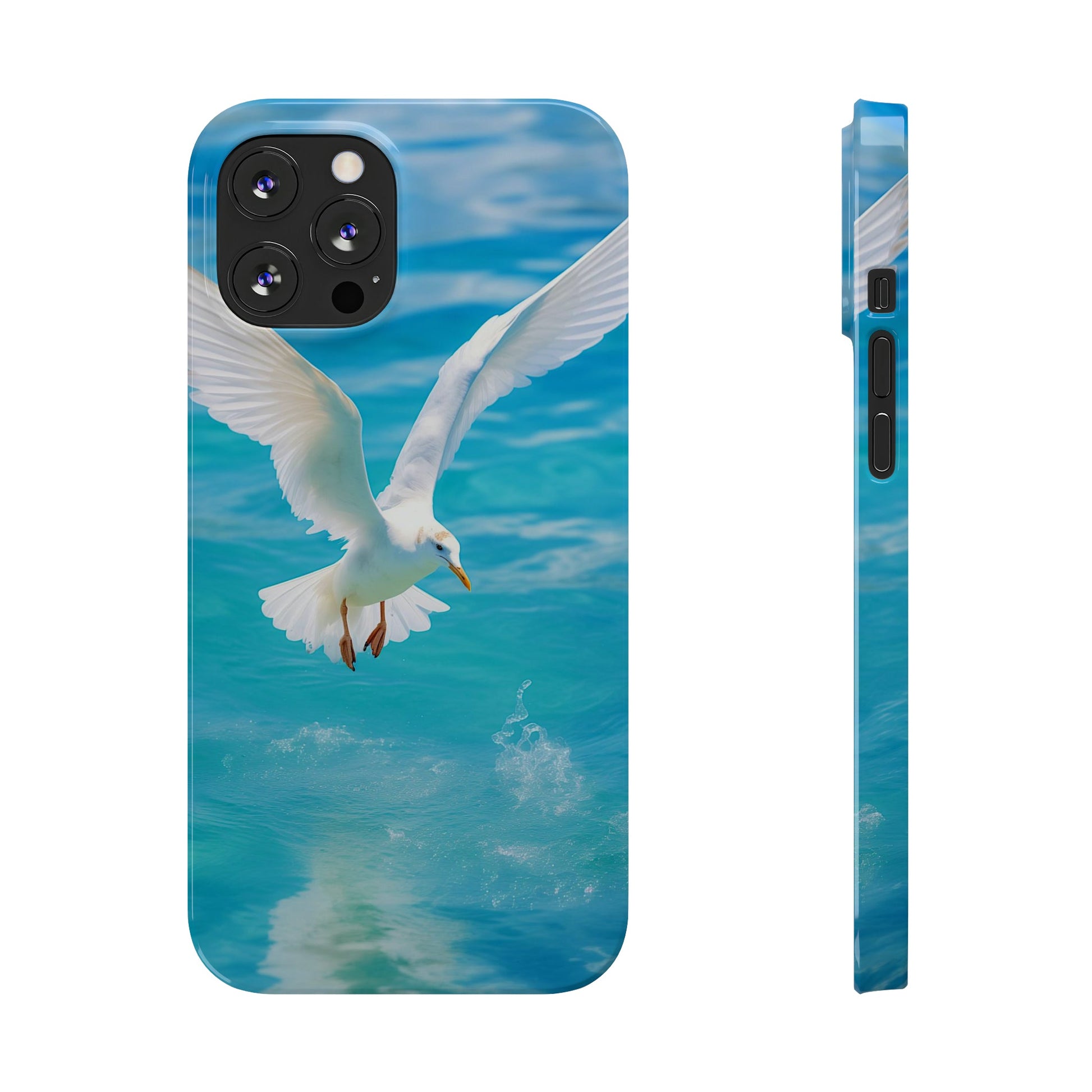 White Gull Slim Phone Cases - Colorwink