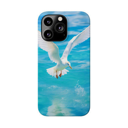 White Gull Slim Phone Cases - Colorwink