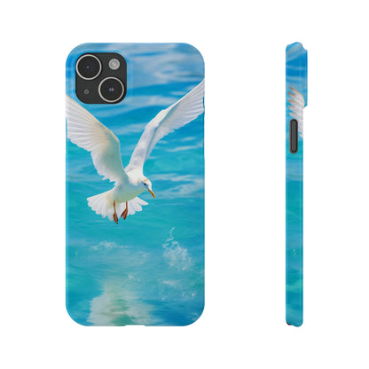 White Gull Slim Phone Cases - Colorwink