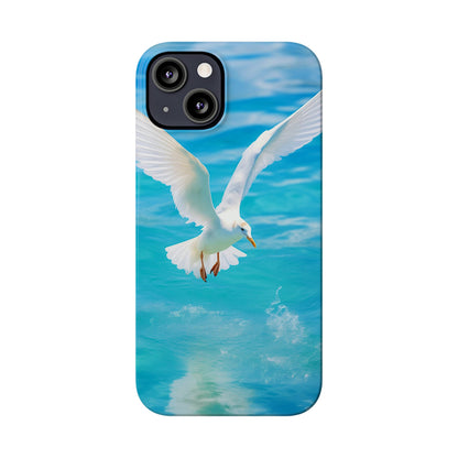 White Gull Slim Phone Cases - Colorwink