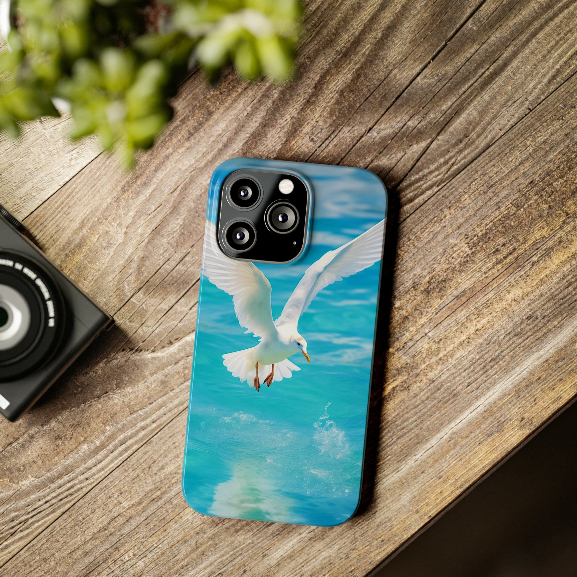 White Gull Slim Phone Cases - Colorwink