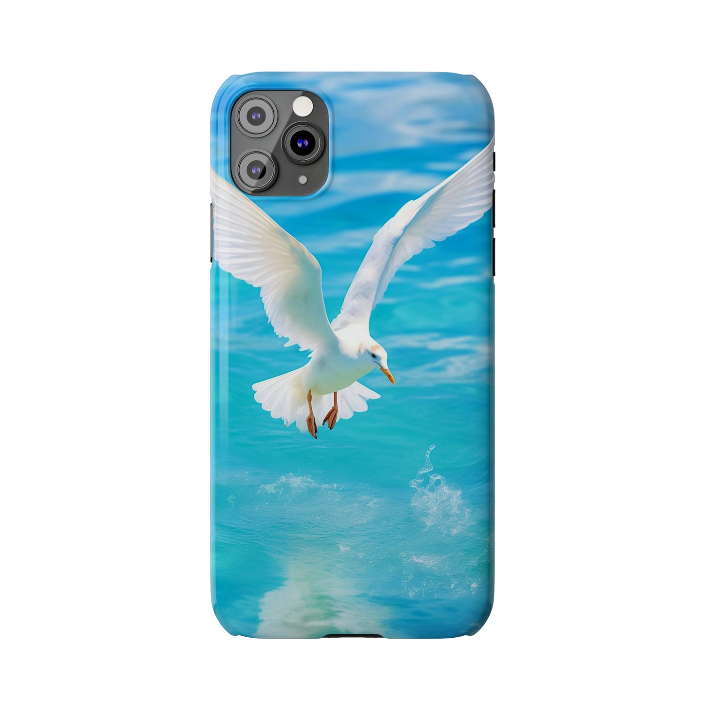 White Gull Slim Phone Cases - Colorwink