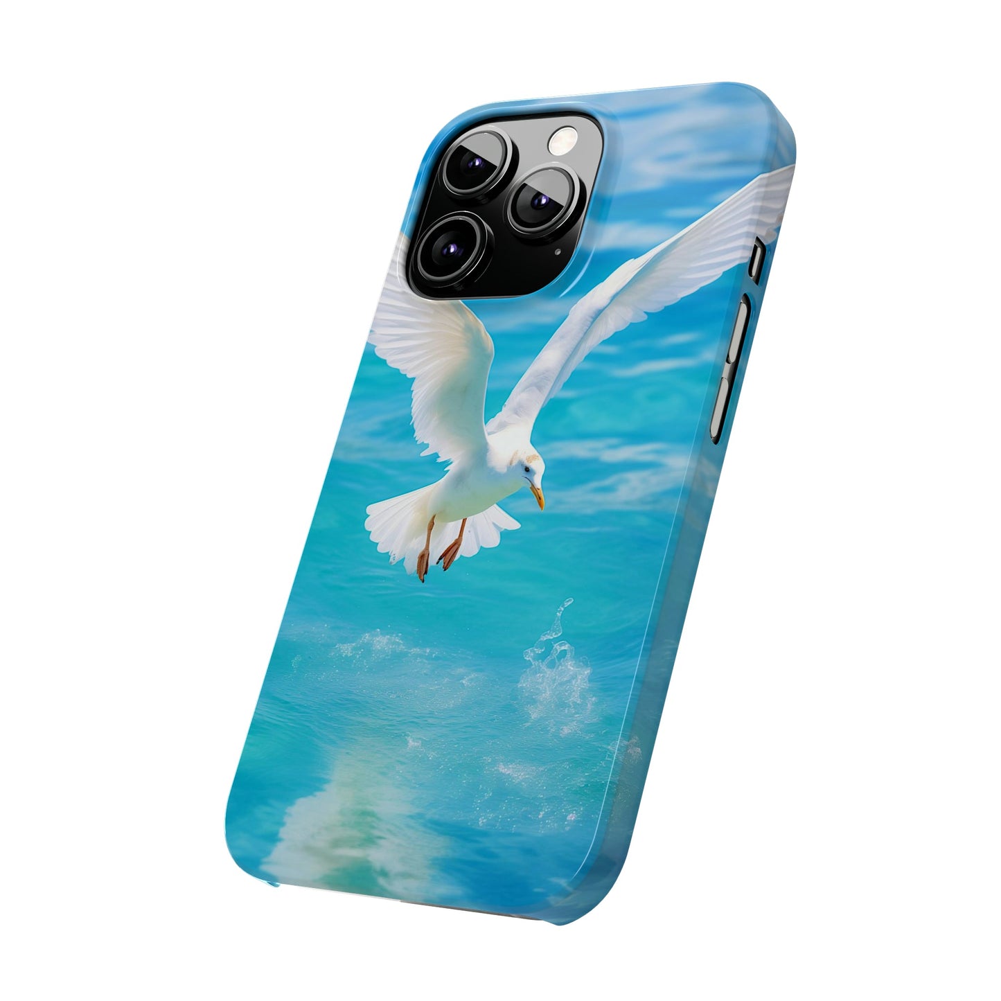 White Gull Slim Phone Cases - Colorwink