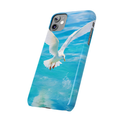 White Gull Slim Phone Cases - Colorwink