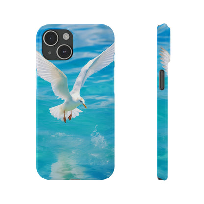 White Gull Slim Phone Cases - Colorwink