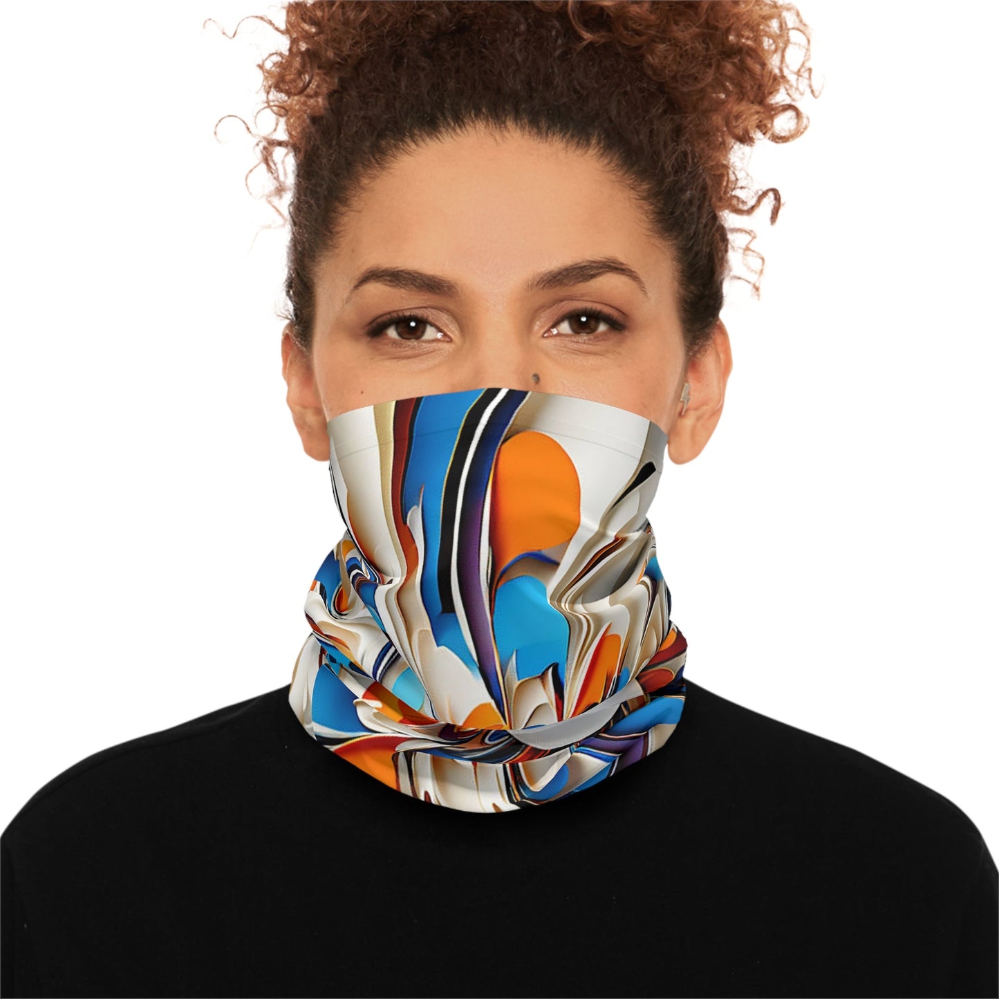 White Sunflower Neck Gaiter - Colorwink