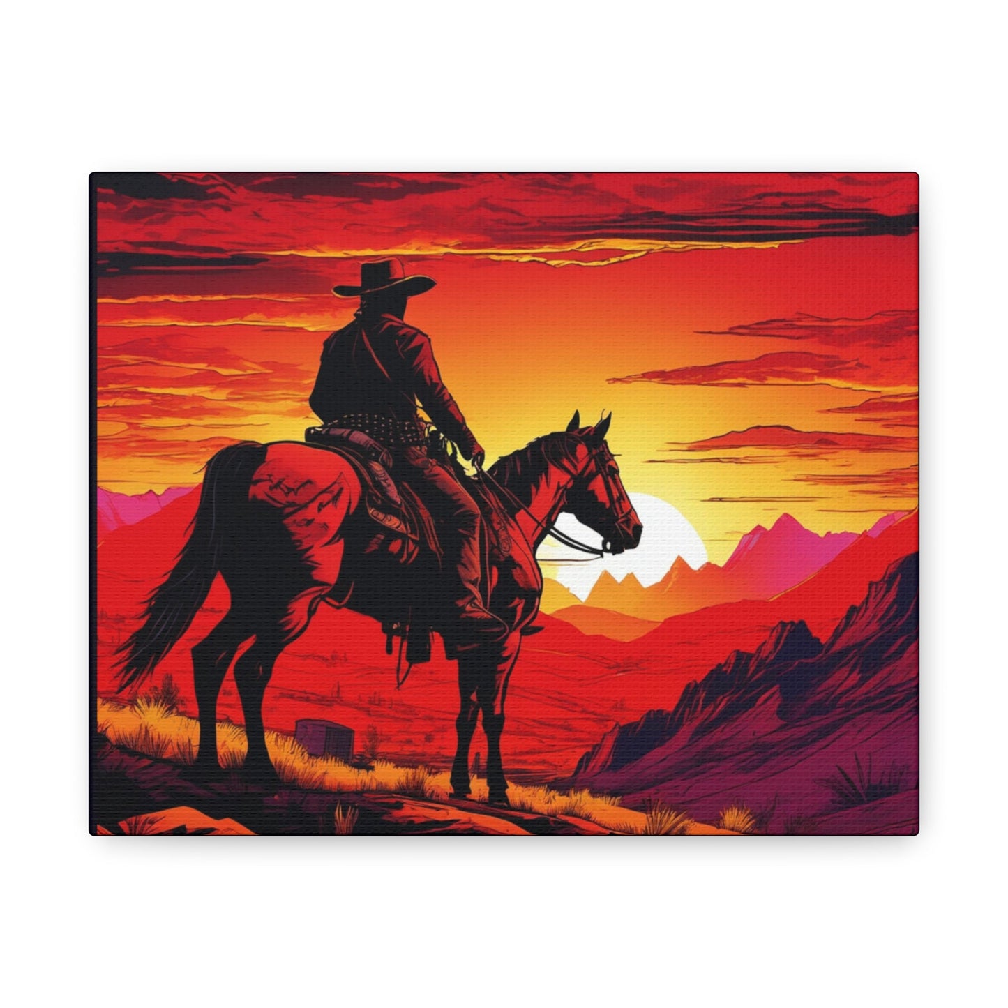 Wild West View Canvas - Colorwink