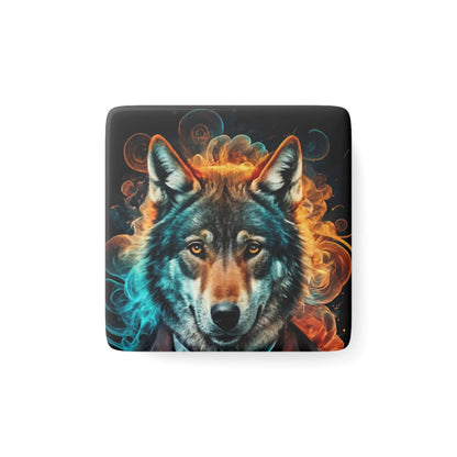 Wolf Fridge Magnet - Colorwink