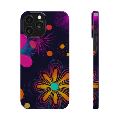 Yellow Flower Pattern Slim Phone Case - Colorwink