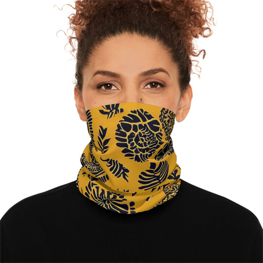 Yellow Pattern Neck Gaiter - Colorwink