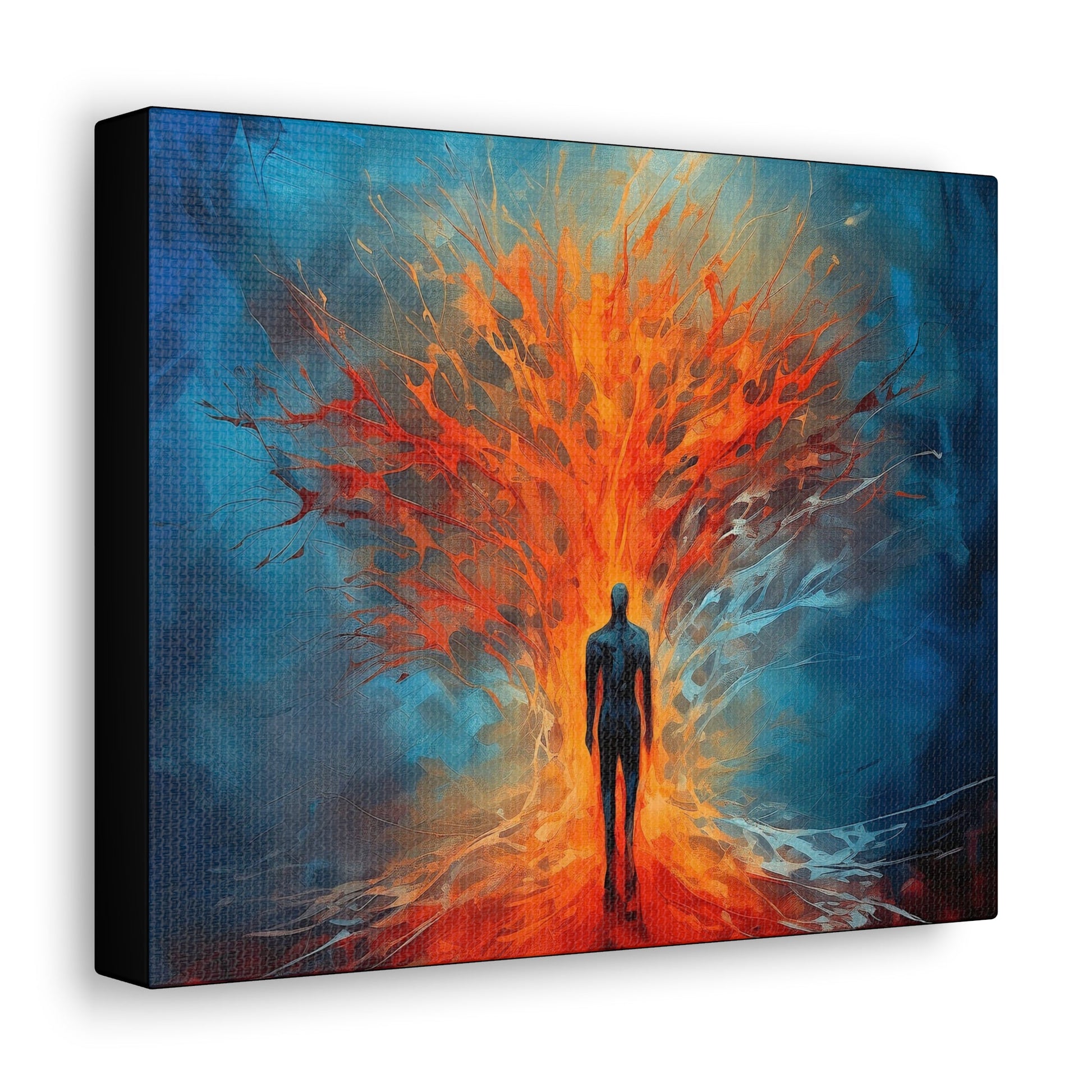 Abstract tree & Man Canvas - Colorwink