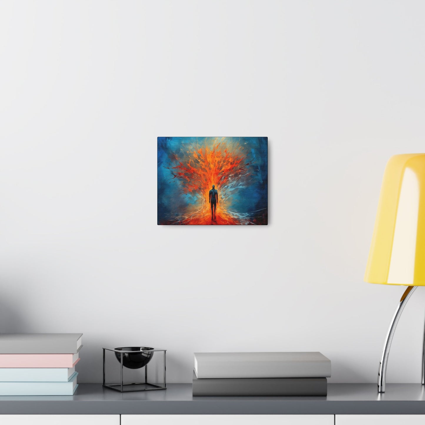 Abstract tree & Man Canvas - Colorwink