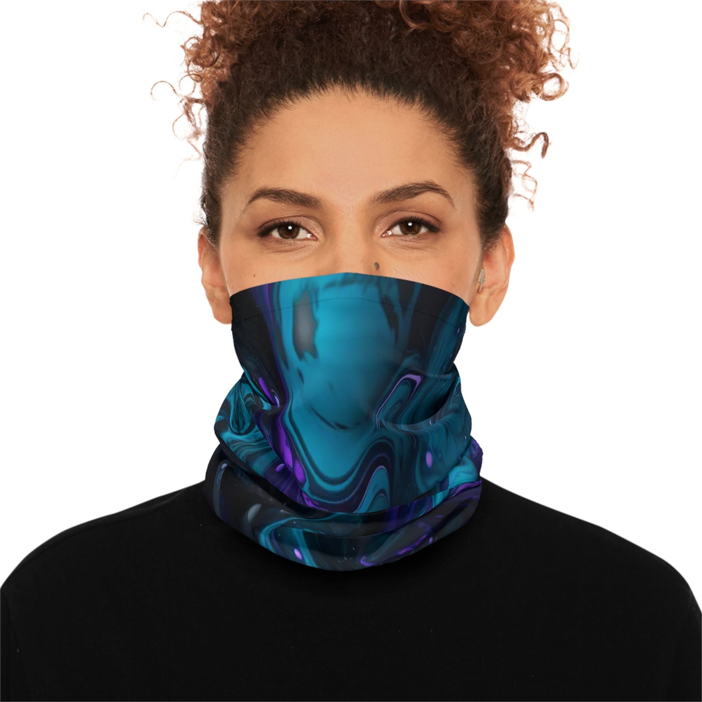 Abstract Waves Neck Gaiter - Colorwink